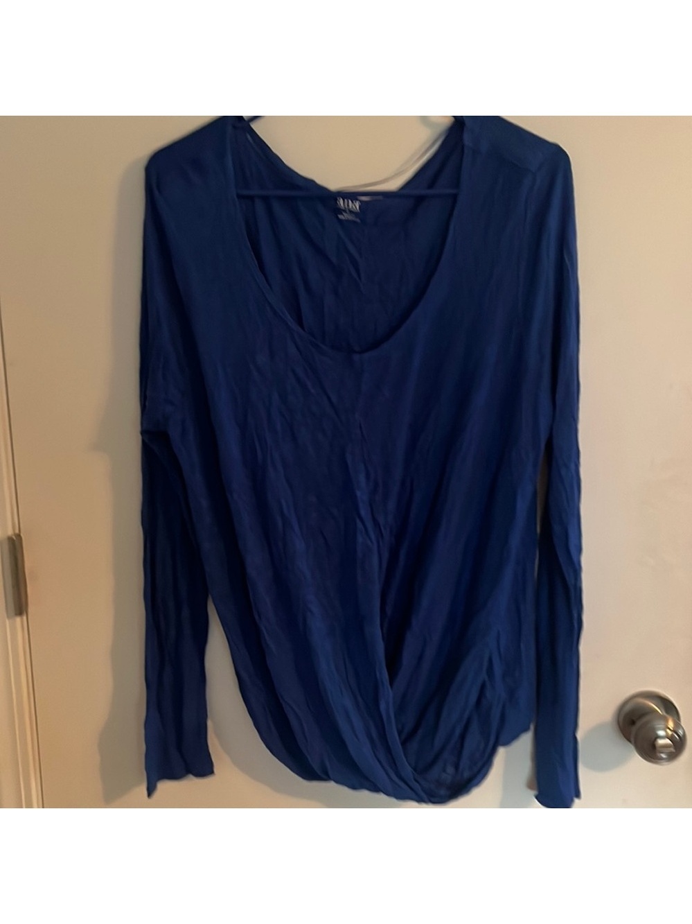 A.N.A Blue light weight long sleeve top